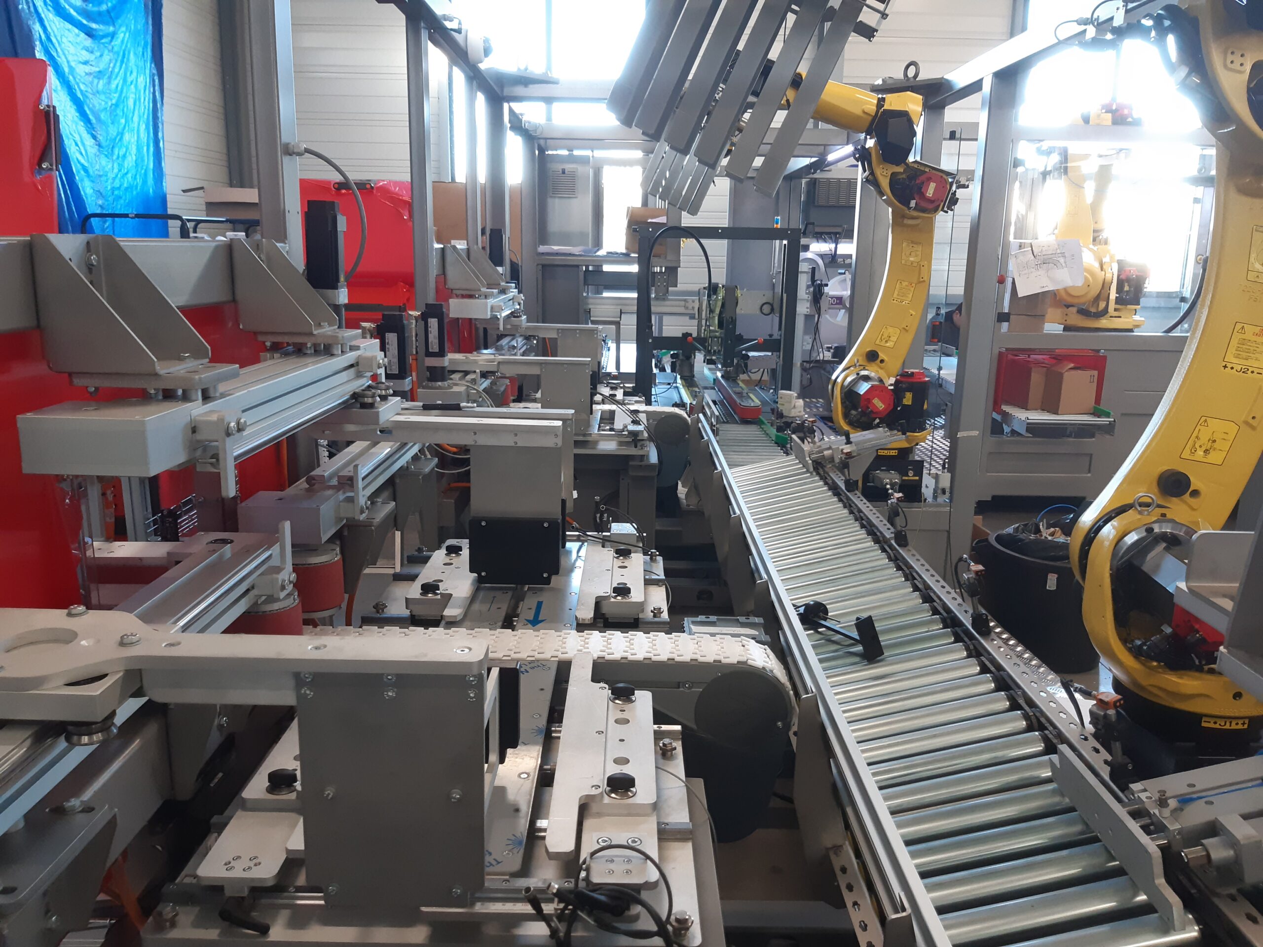 Cellule d&rsquo;encaissage et de palettisation robotisée